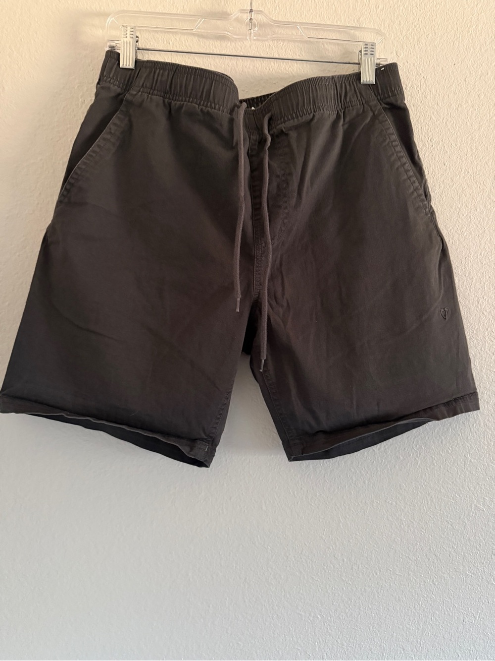 Vissla Shorts Mens Large Gray Organic Cotton Drawstring Waist